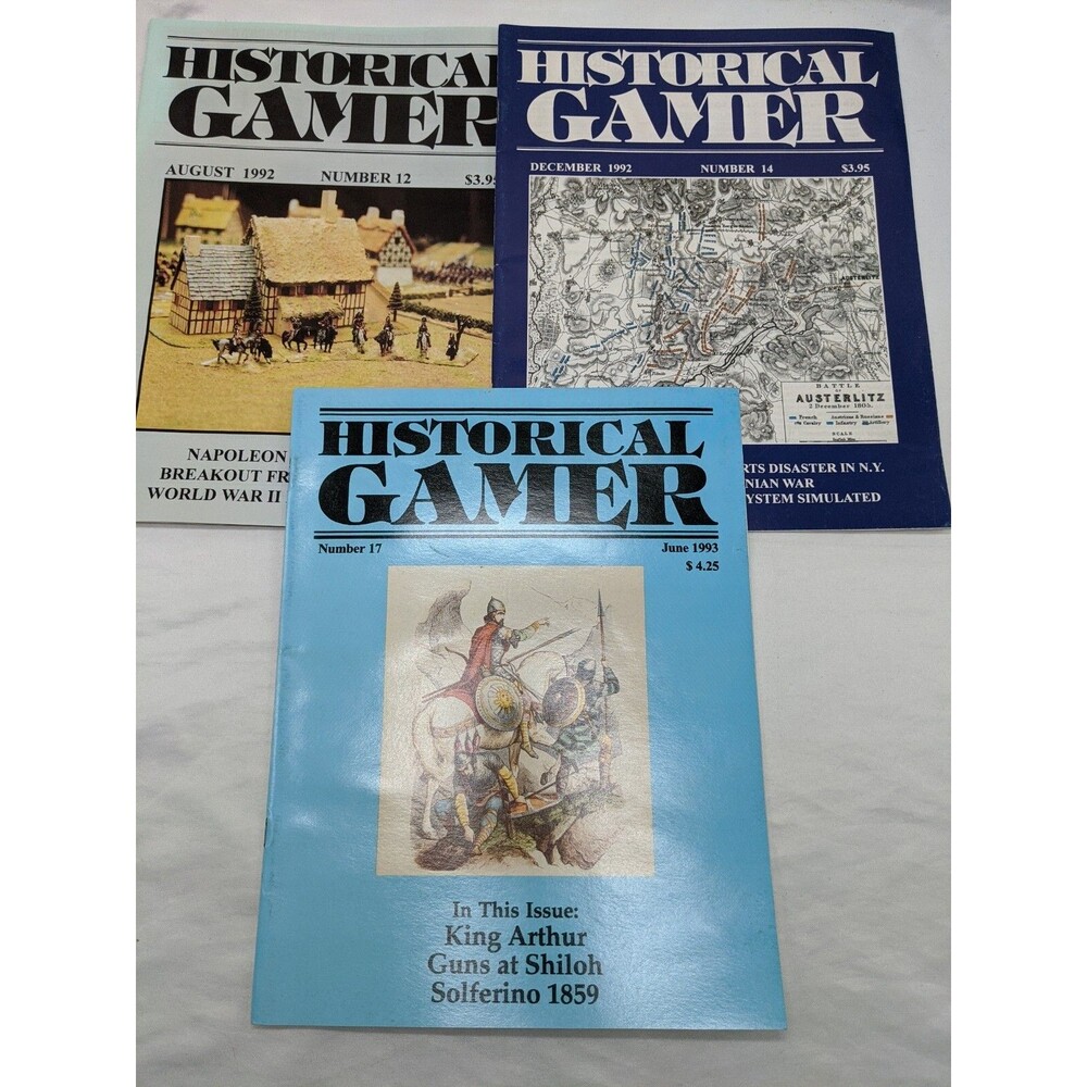 Lot Of (3) The Historical Gamer Magazines 12 14 17